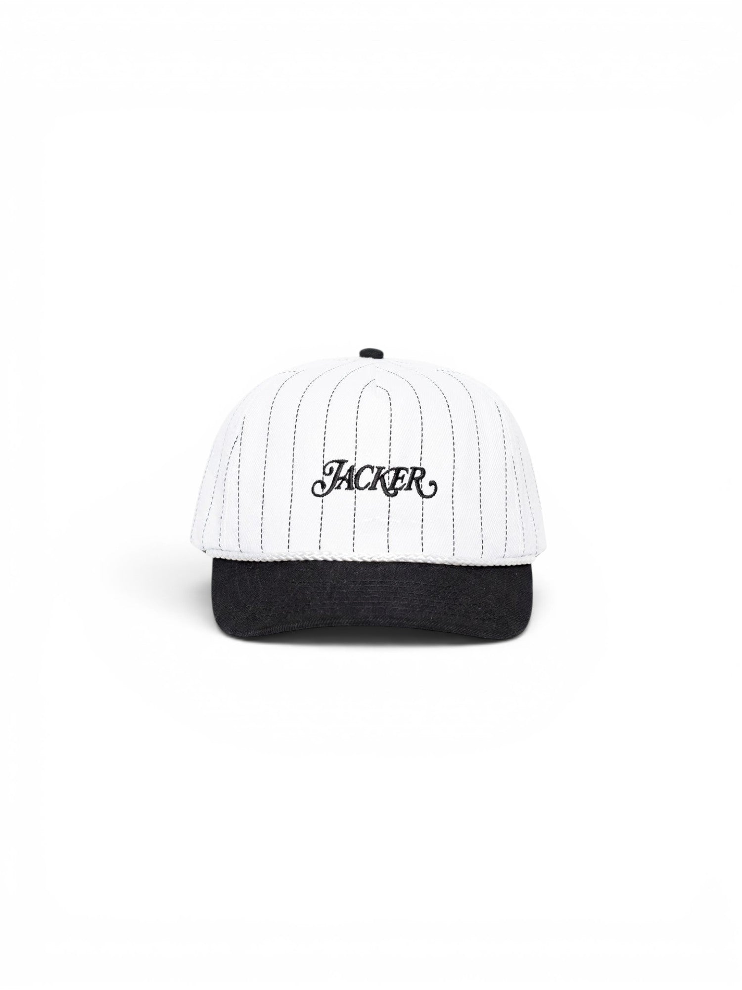 Vue casquette jacker classic stripe de face