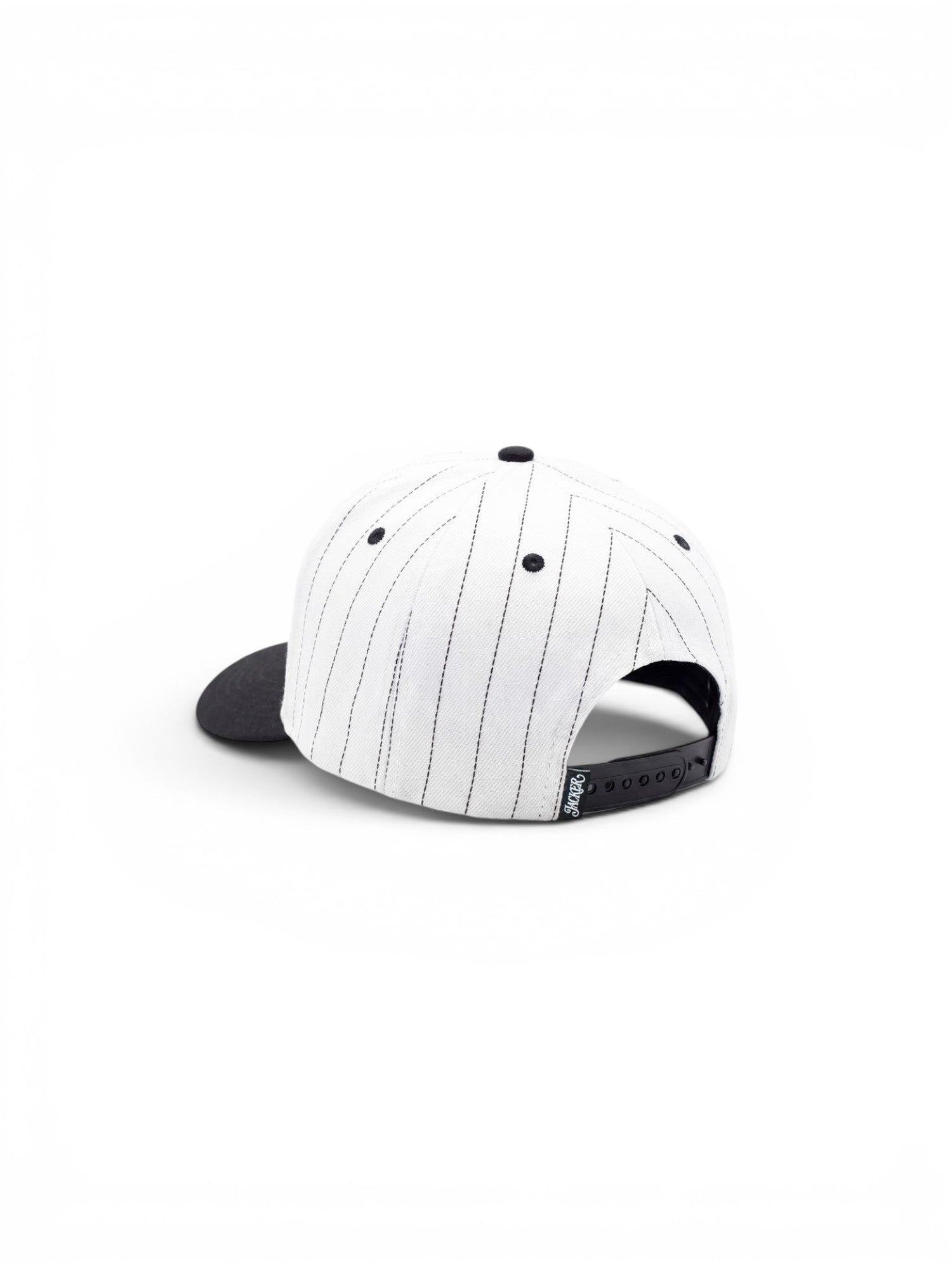 Vue casquette jacker classic stripe de 3/4 dos