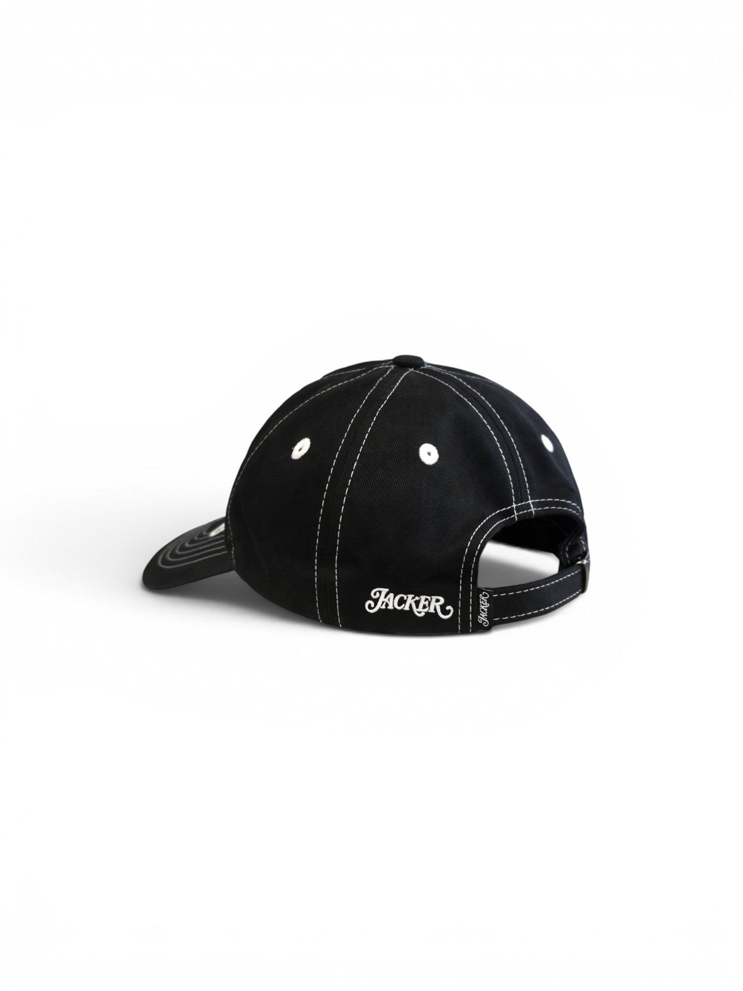 Casquettes Jacker Crash Cap Black, vue arrière 3/4
