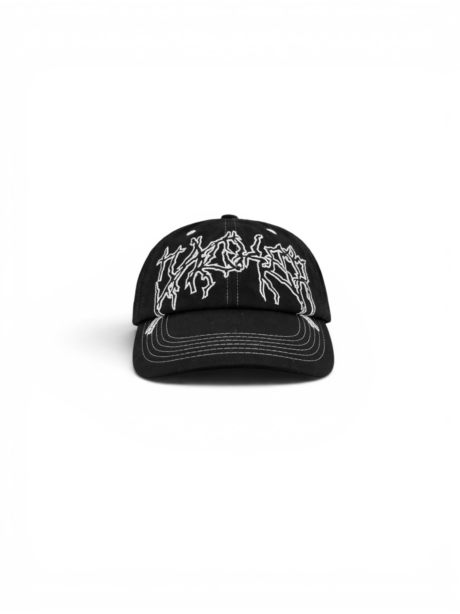 Casquettes Jacker Crash Cap Black, vue de face