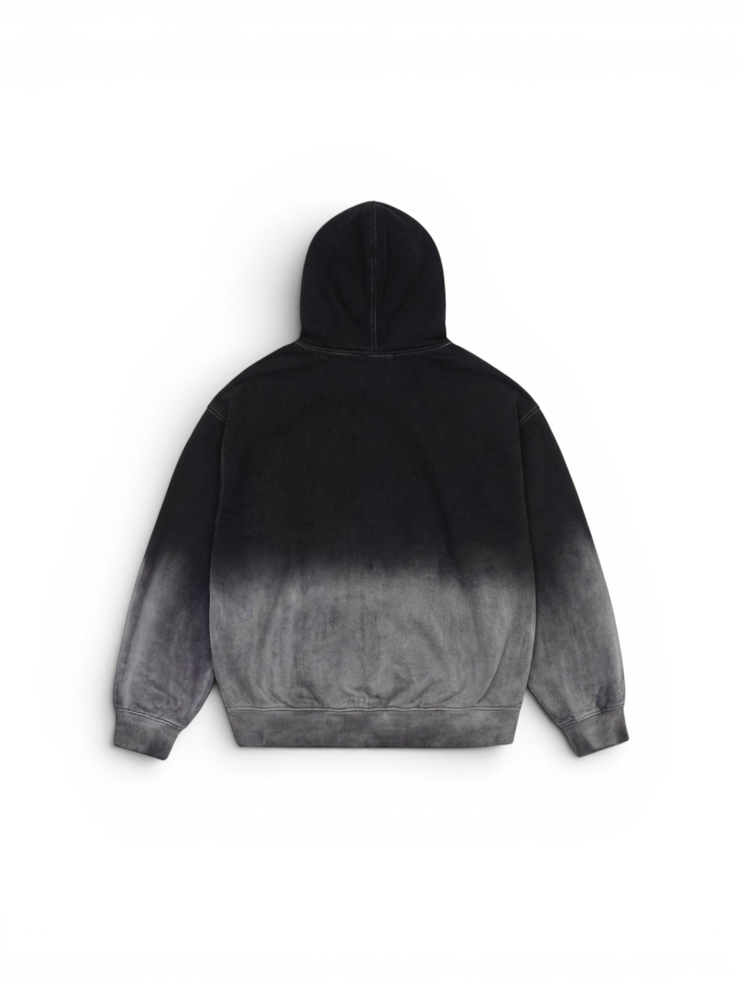 Vestes Jacker Curve Logo Gradient Washed Black, vue de dos a plat