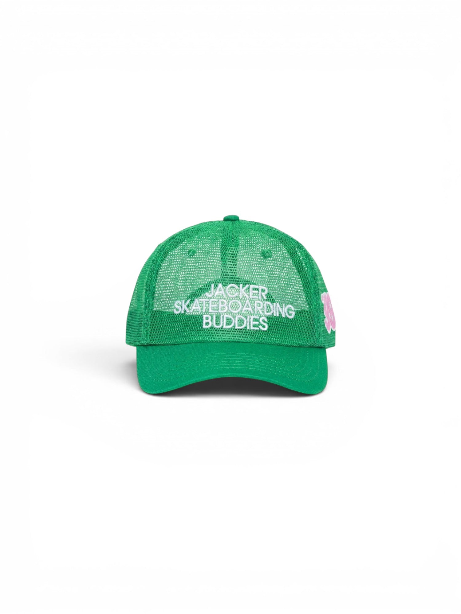 Casquettes Jacker Jsb Snapback 5 Panel Green, vue de face a plat