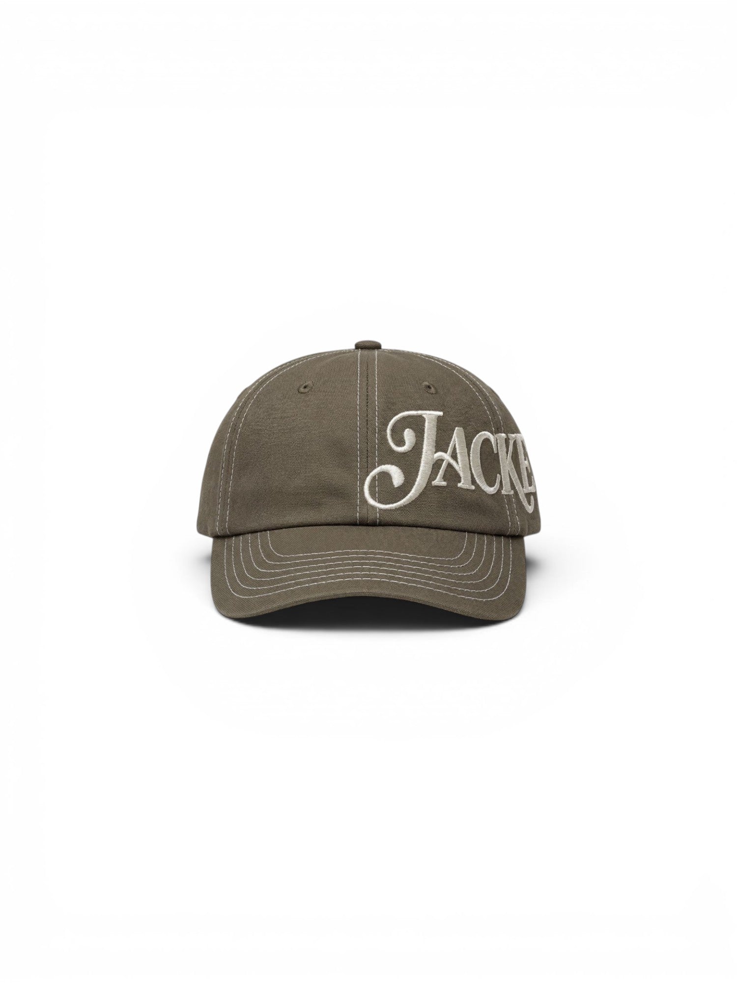 Casquettes Jacker Logo Side Cap Brown, vue de face