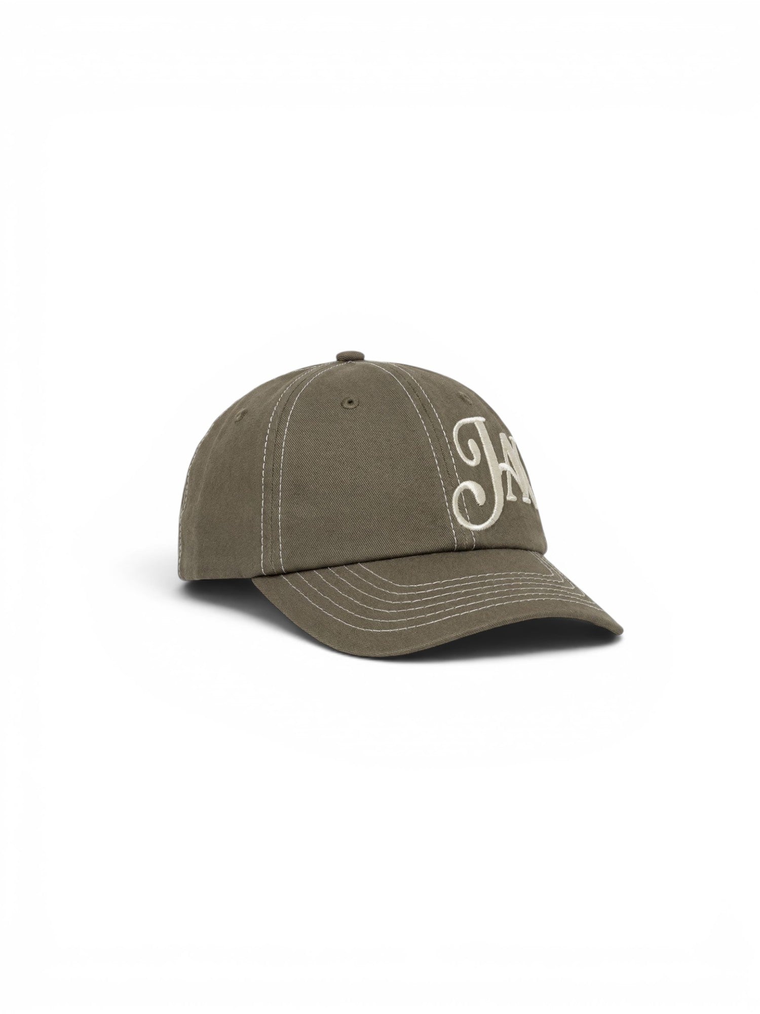 Casquettes Jacker Logo Side Cap Brown, vue de face ¾