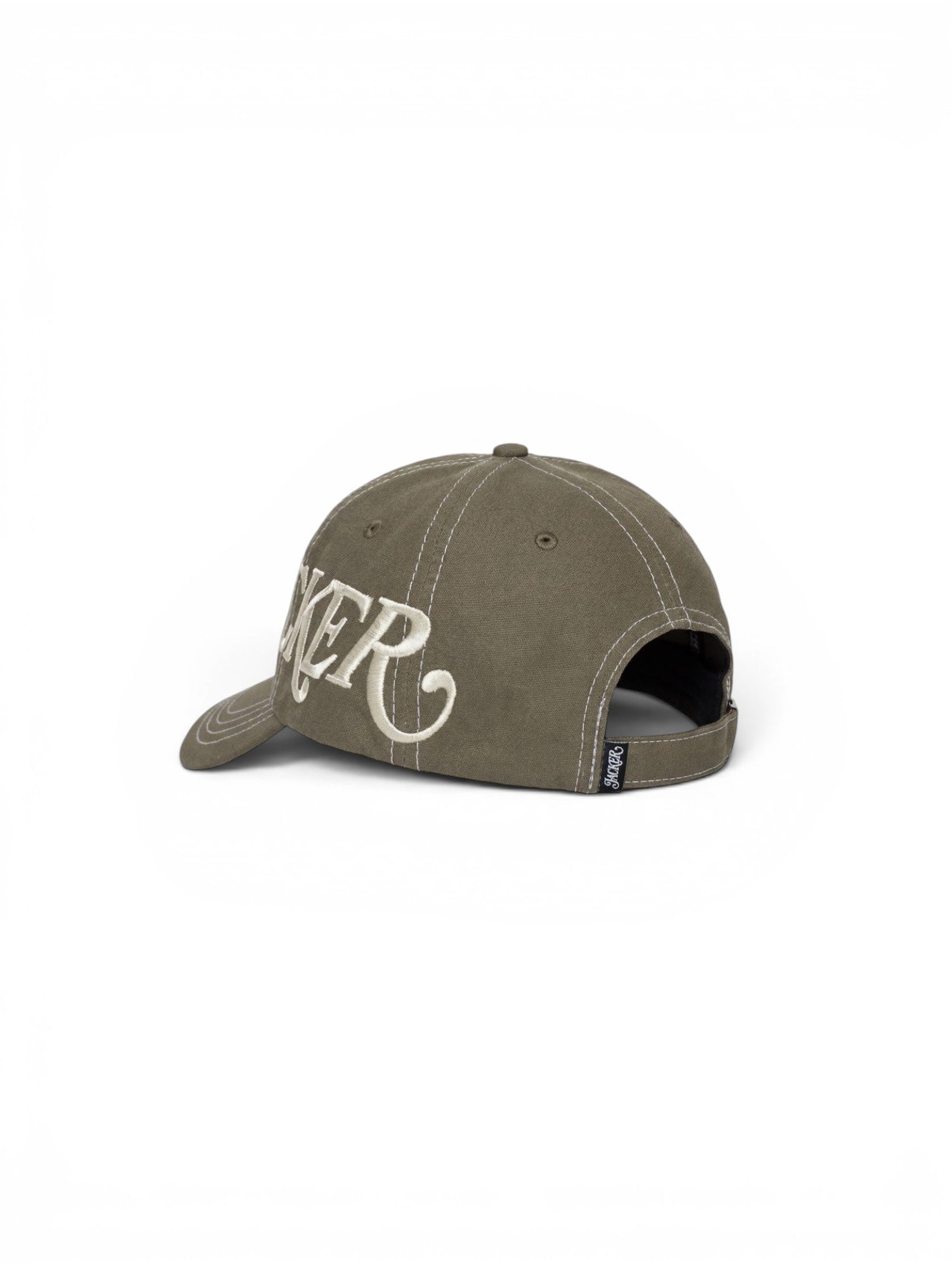 Casquettes Jacker Logo Side Cap Brown, vue arriere ¾