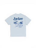 Teeshirts Jacker Mighty T-Shirt Blue, vue de dos a plat
