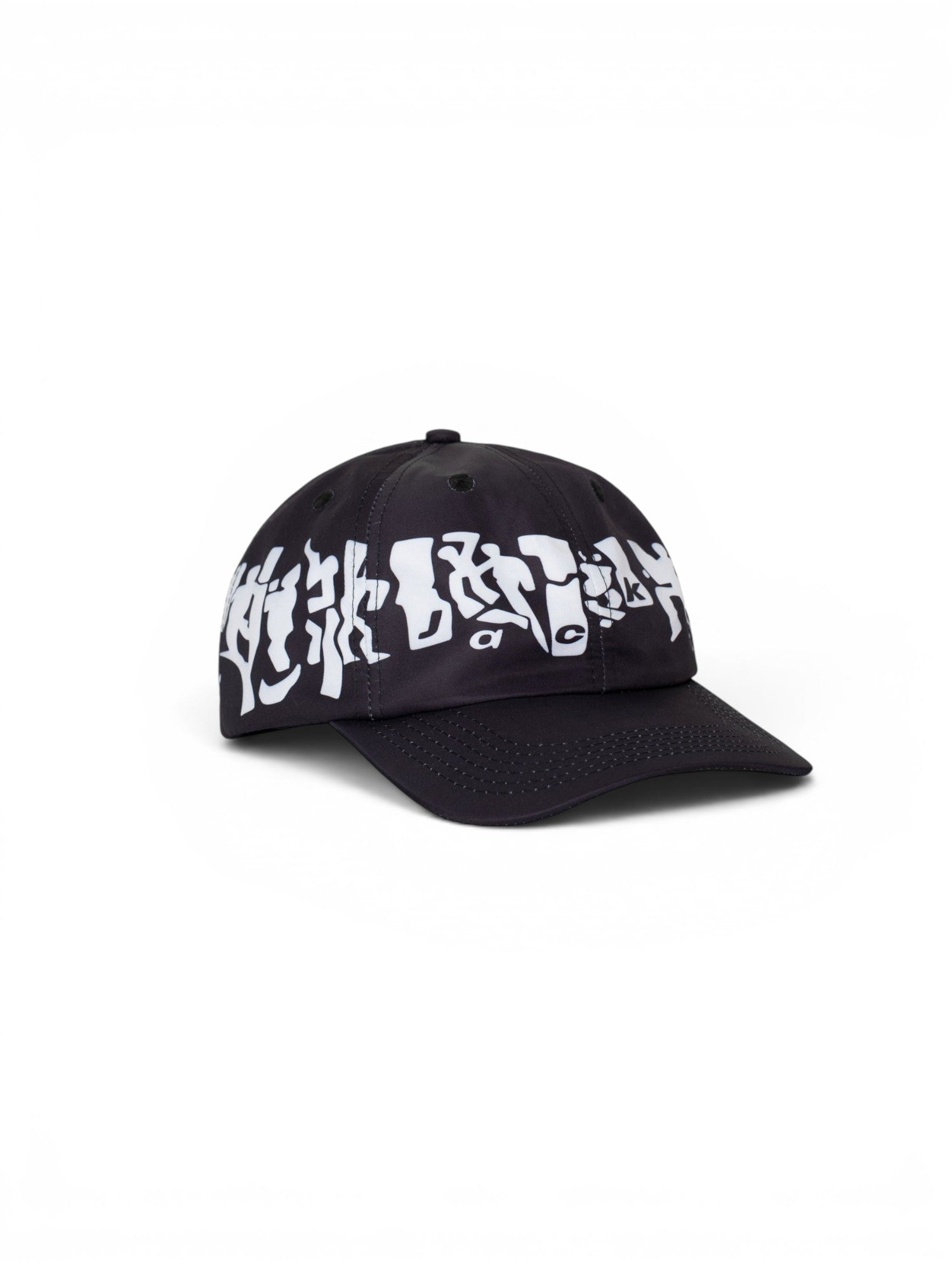 Casquettes Jacker Miror Maze Nylon Baseball Cap Black, vue de face ¾