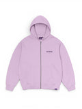 Vestes Jacker Notorious Zip Hoodie Lavender, vue de face a plat