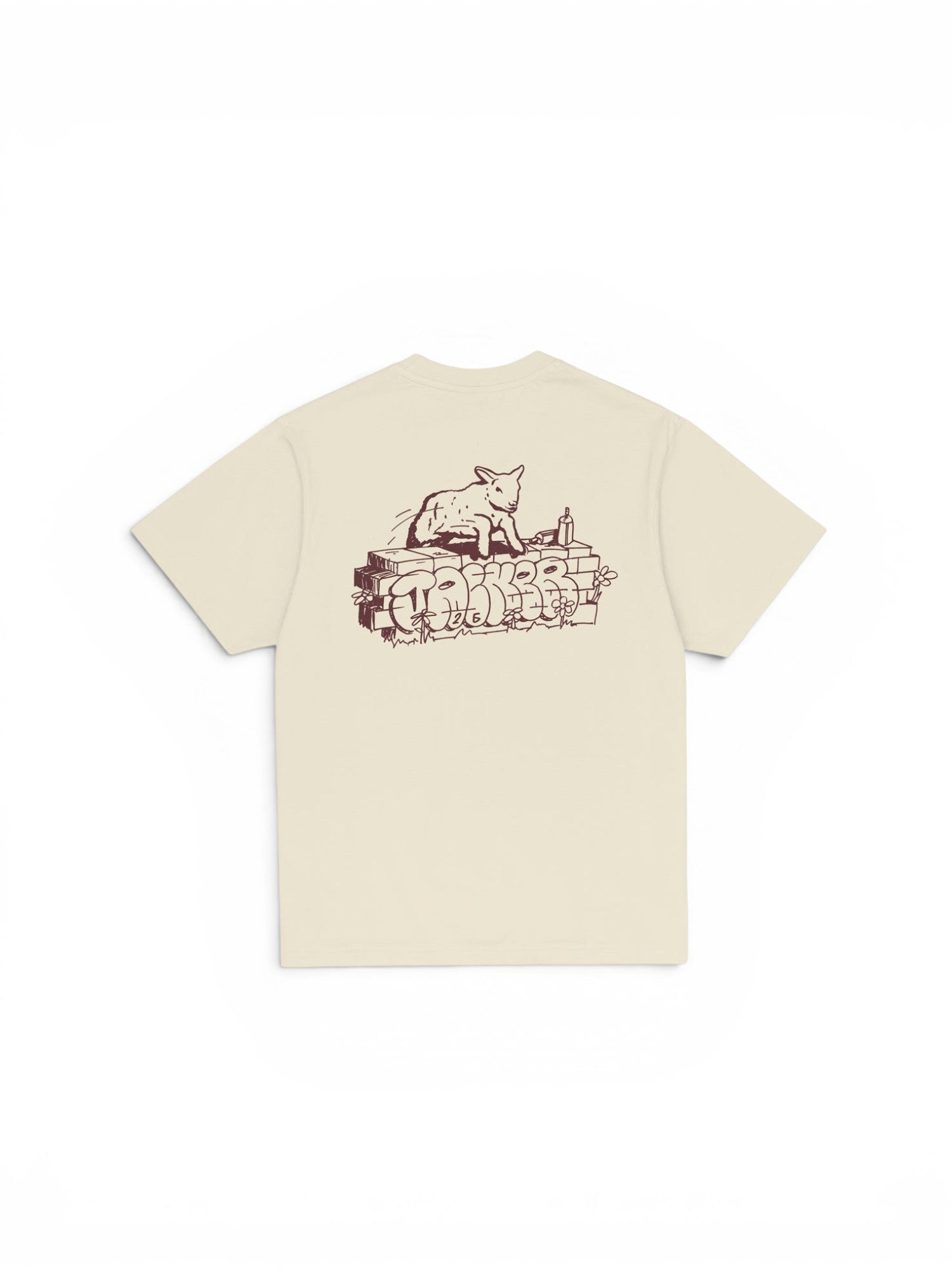 Teeshirts Jacker Ollie T-Shirt Beige, vue arrière
