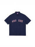 Chemises Jacker Pals Font Shirt Navy, Vue de face a plat