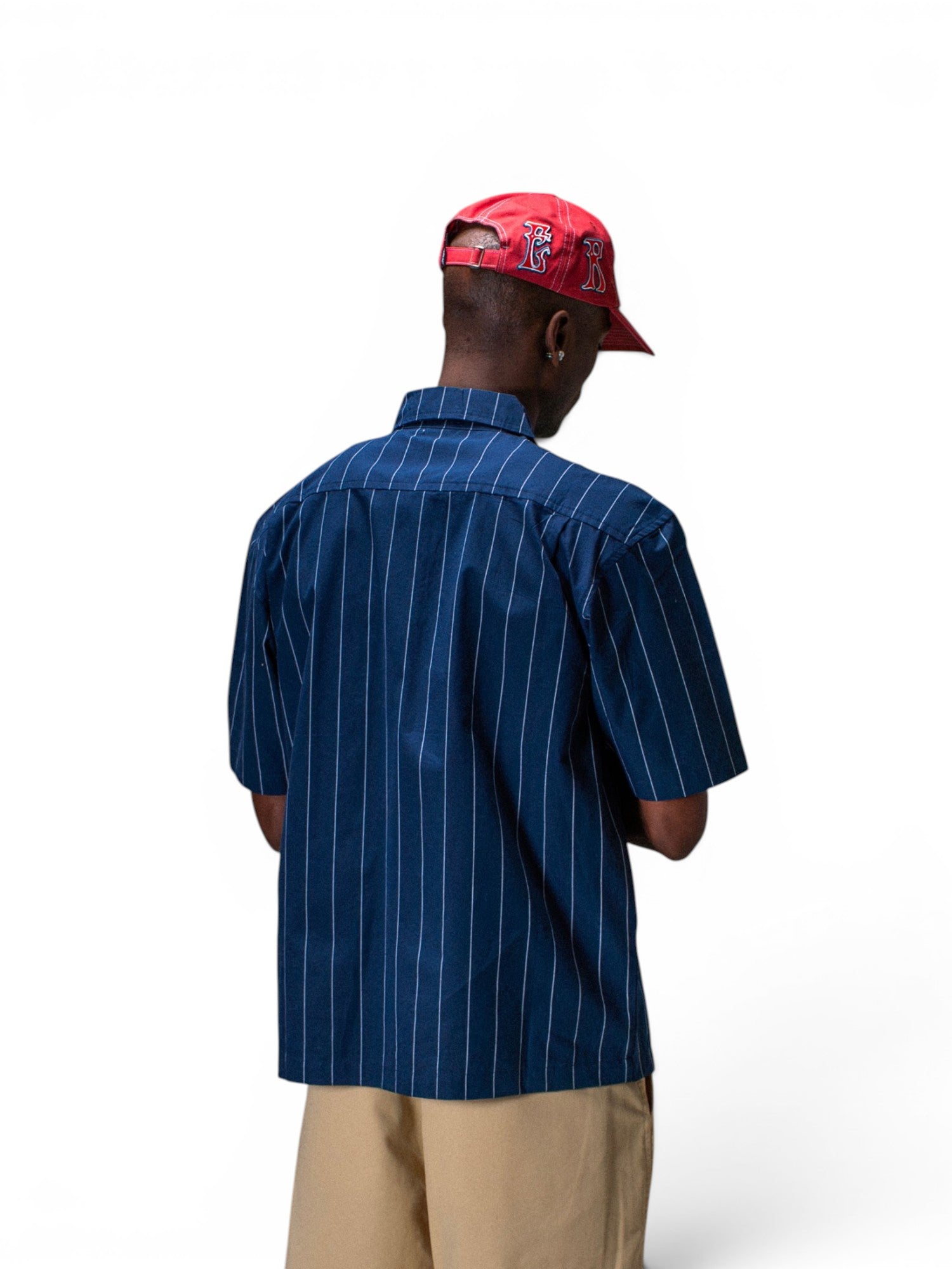 Chemises Jacker Pals Font Shirt Navy, vue portée de dos