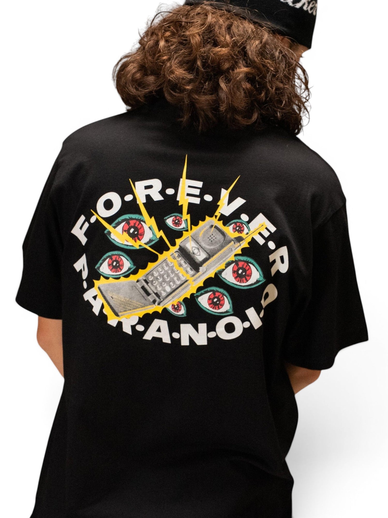 Teeshirts Jacker Paranoid T-Shirt Black, vue portée de dos