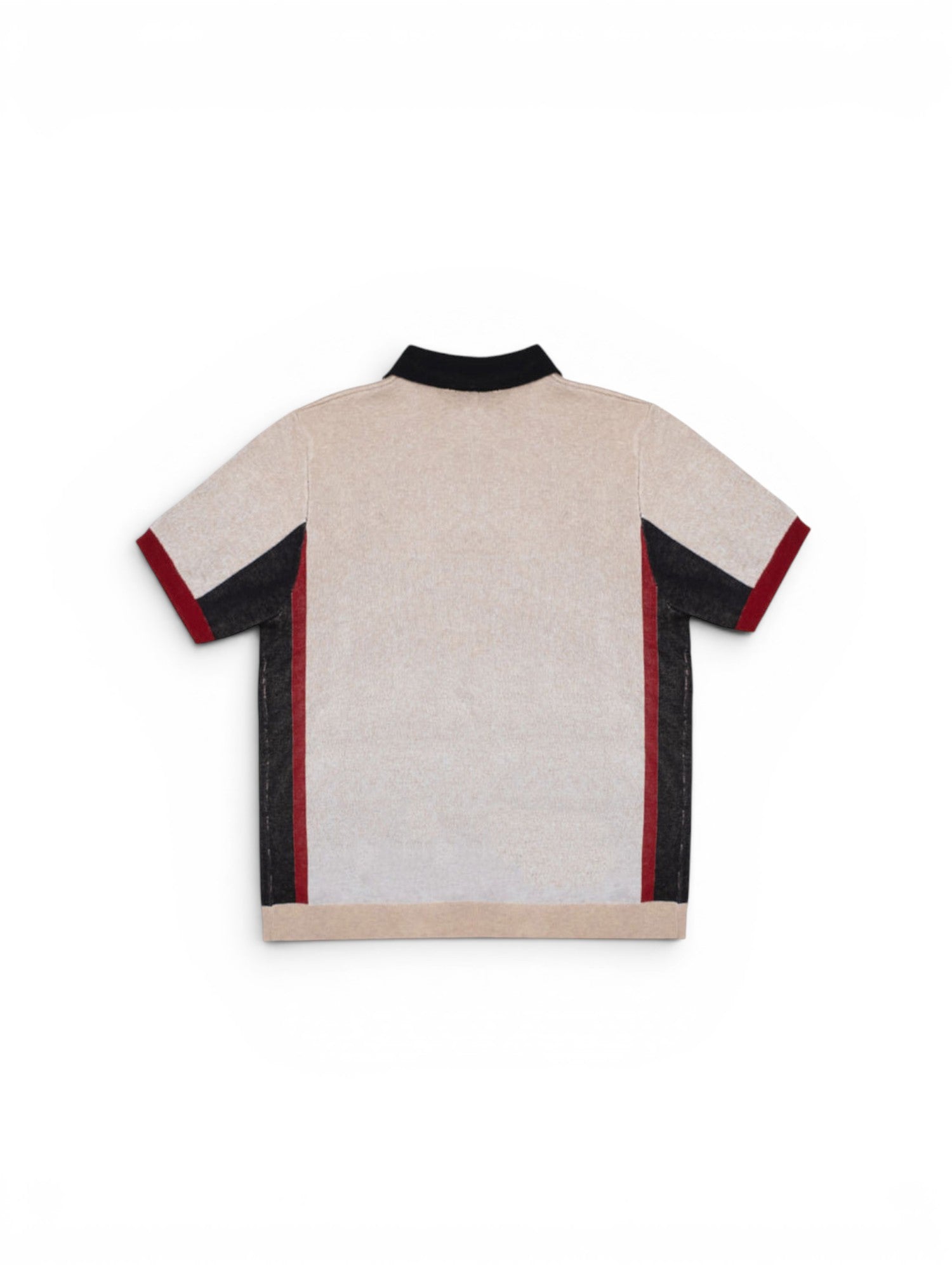 Chemises Jacker Pba Polo Knit Beige, vue de dos a plat