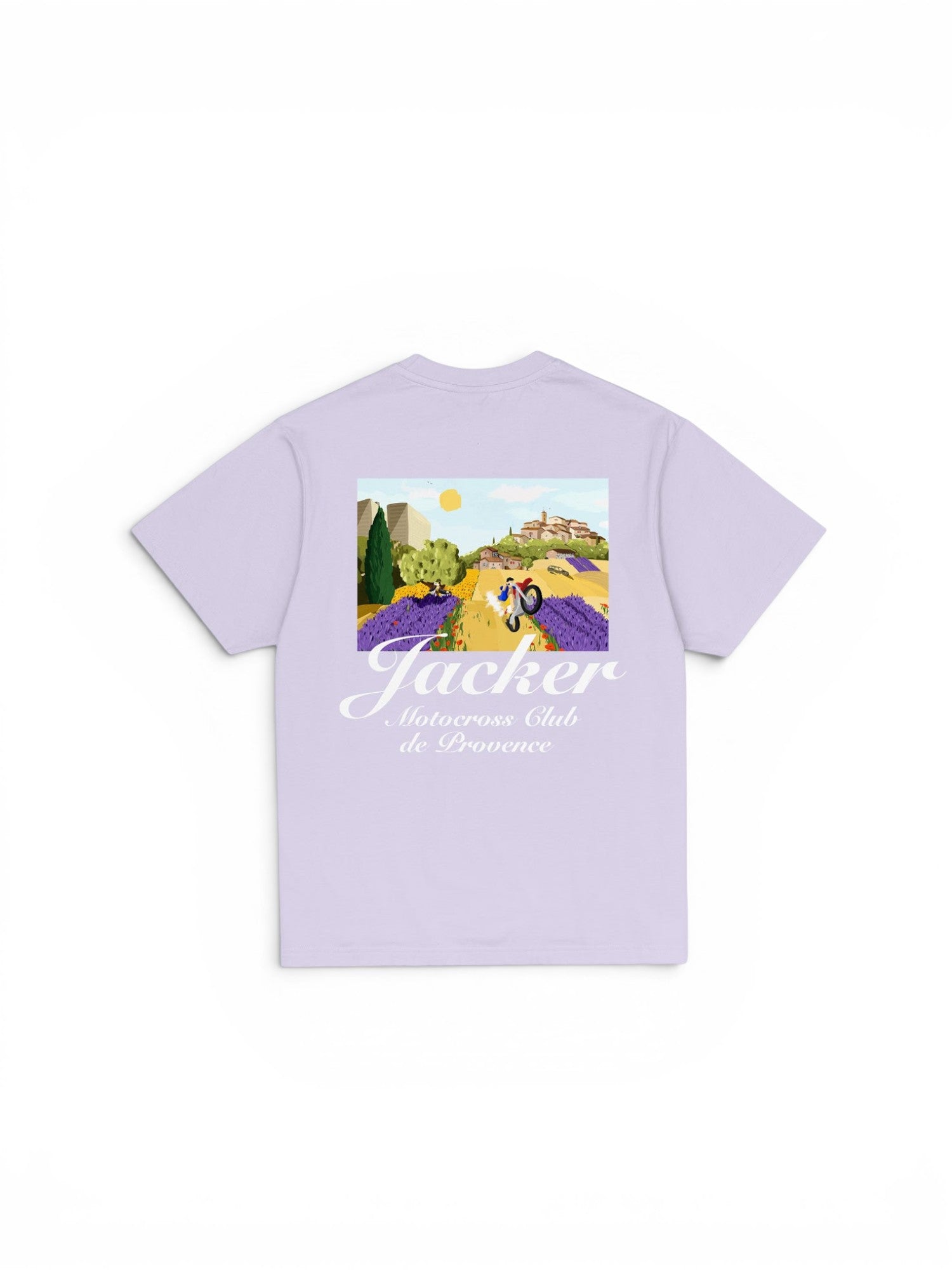 Teeshirts Jacker Provence T-Shirt Purple, vue de dos a plat
