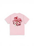 Teeshirts Jacker Red Clover T-Shirt Pink, vue de dos a plat