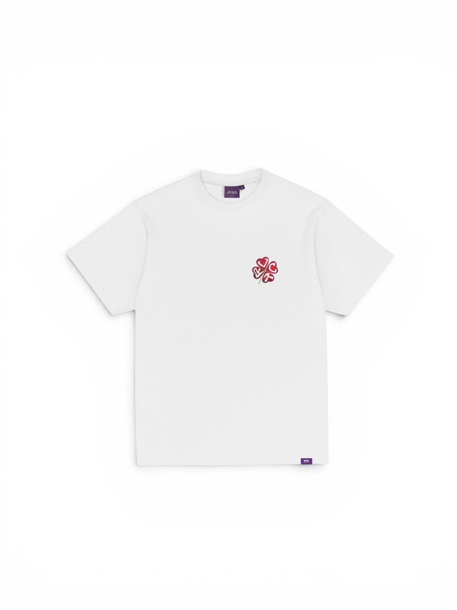 Teeshirts Jacker Red Clover T-Shirt White, teeshirt Jacker Red Clover T-Shirt a plat de face