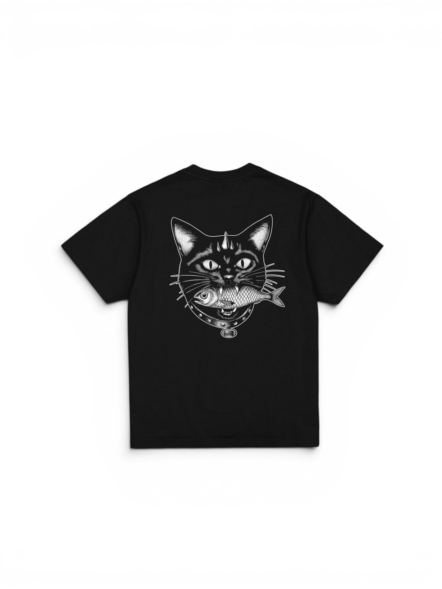 Teeshirts Jacker Sardine T-Shirt Black, vue a plat de dos
