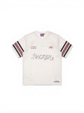 Teeshirts Jacker Shadow Logo Jersey Beige, vue a plat de face