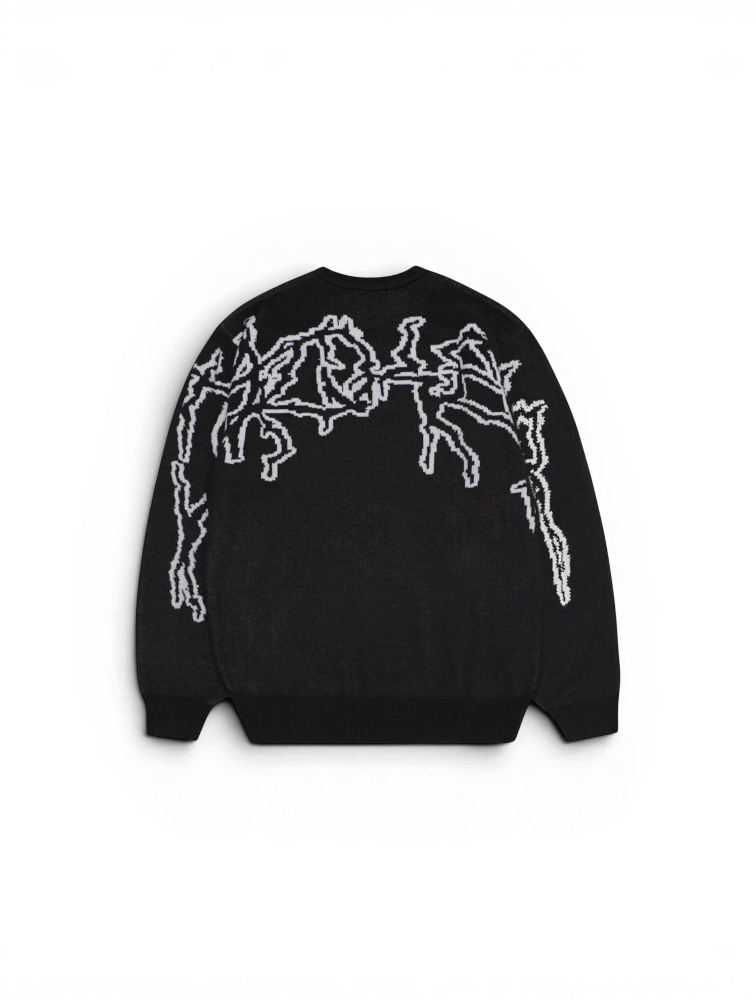 Vue crewneck jacker skeleton knit a plat face arriere 