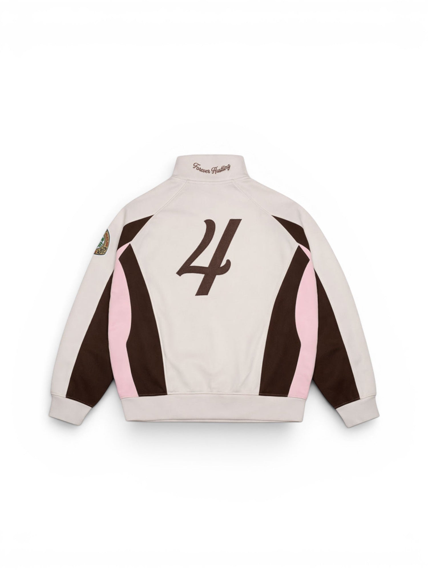 Vestes Jacker Trevi Track Jacket Beige, vue de dos a plat