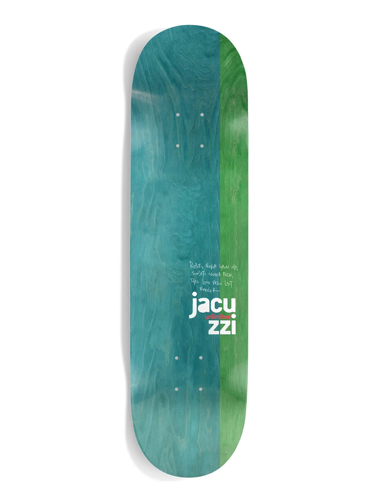 Planches de skate   Jacuzzi Deck Flavor - Ex7 8.5 X 32.2, vue de dessus