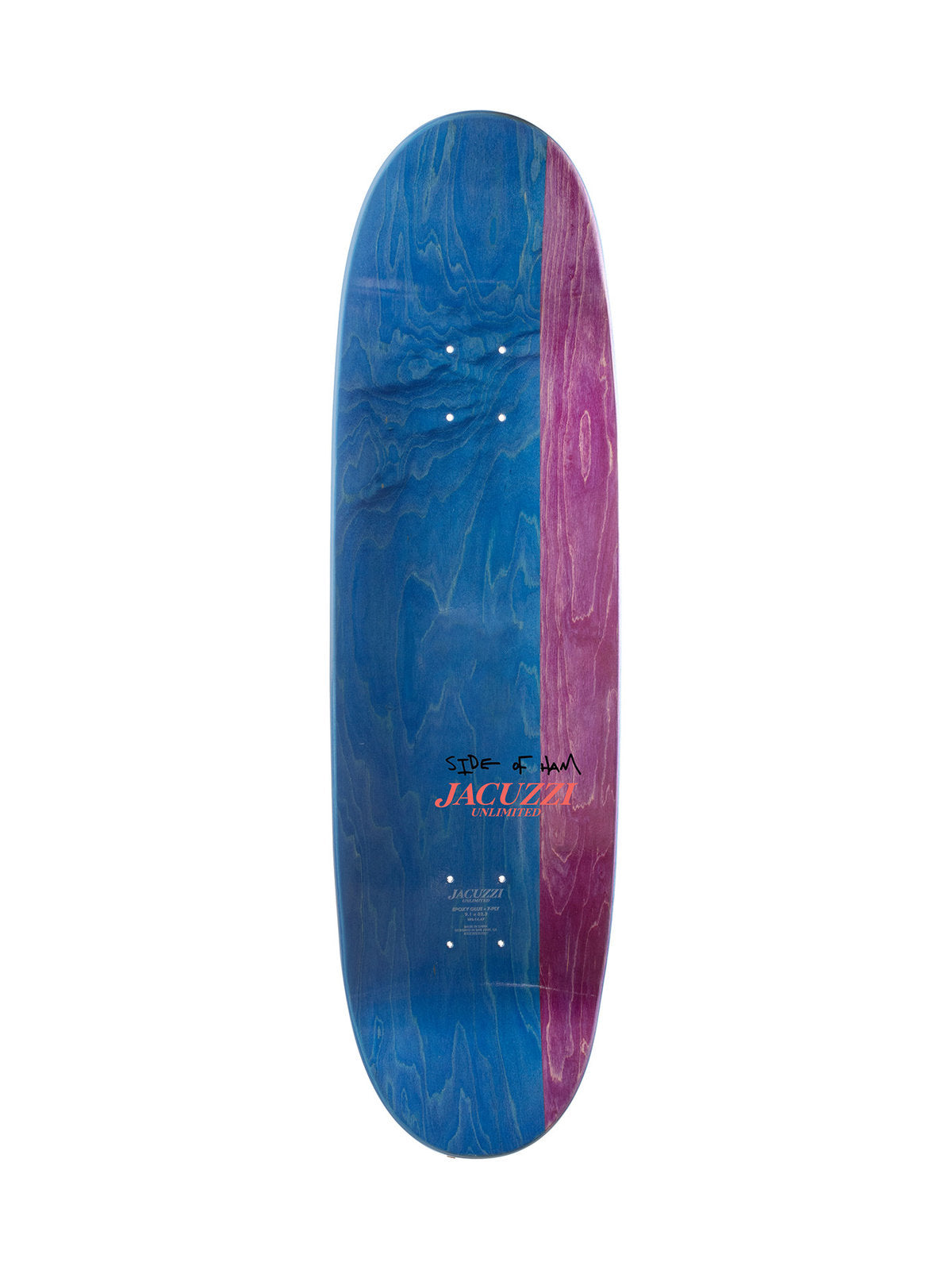 Planches de skate Jacuzzi Deck Tony Latham Smooshed Ex7 9.125 X 32.3 Wb-14.5, vue de desssus
