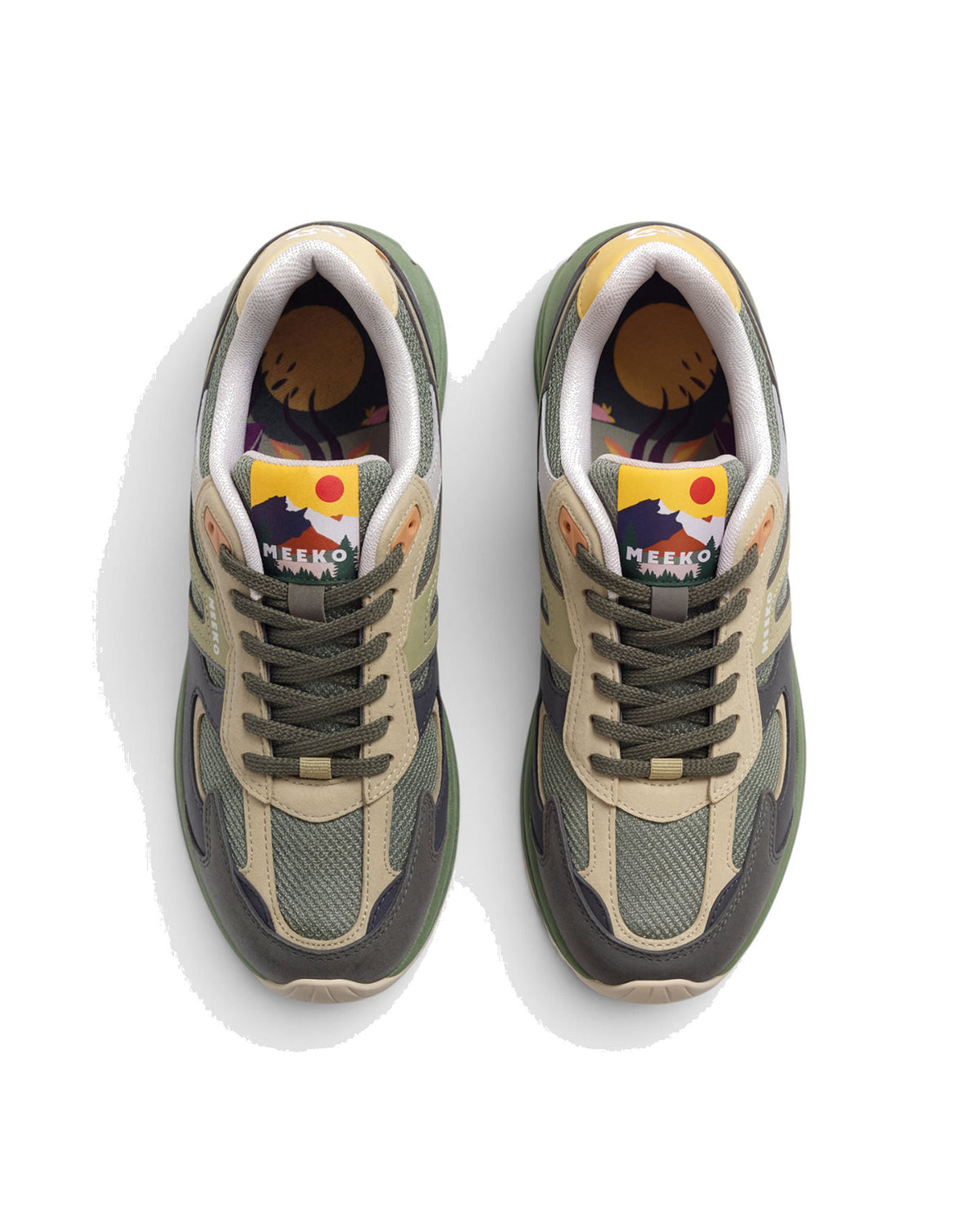Sneakers Meeko Capra Vegetal, vue du dessus