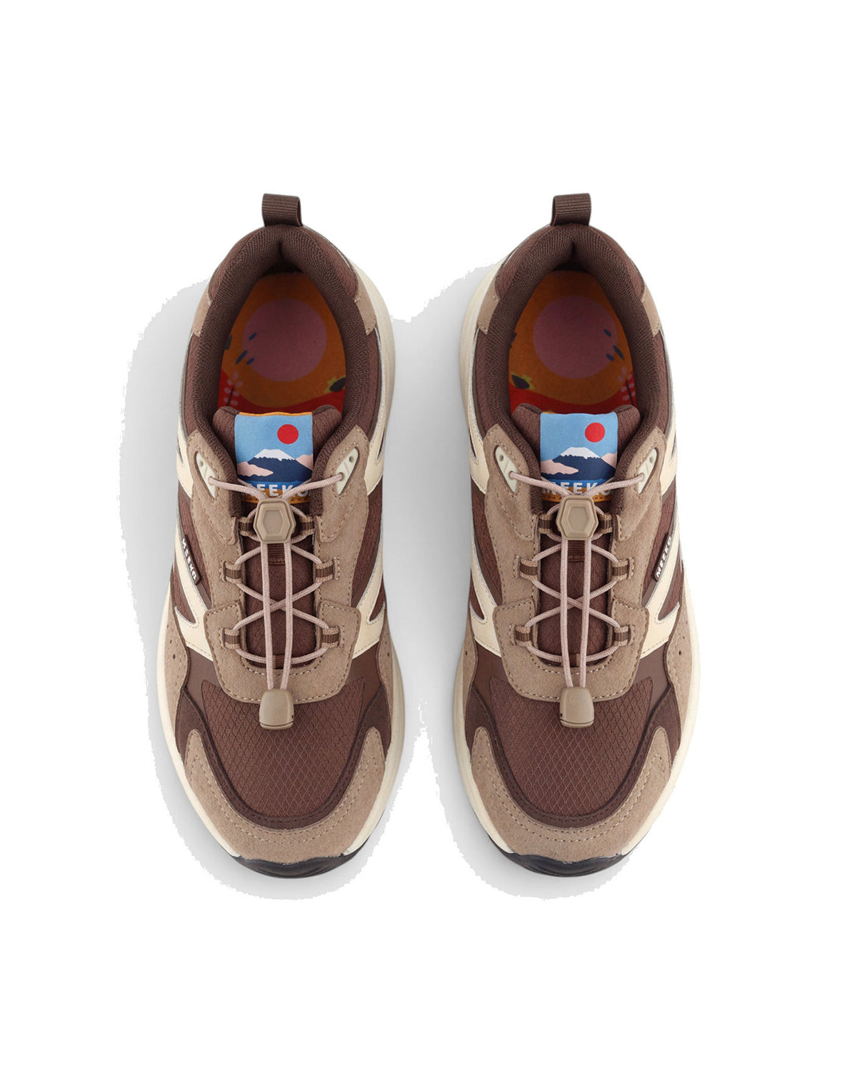 Sneakers Meeko Honu Cocoa, vue du dessus