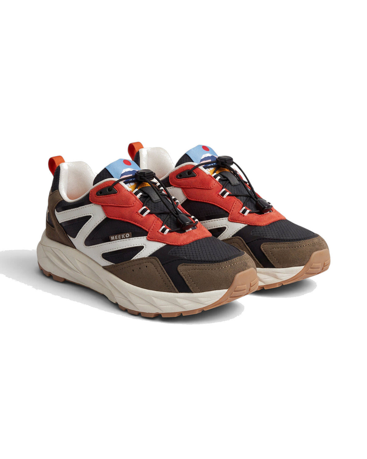 Sneakers Meeko Honu Forest, vue de ¾ face