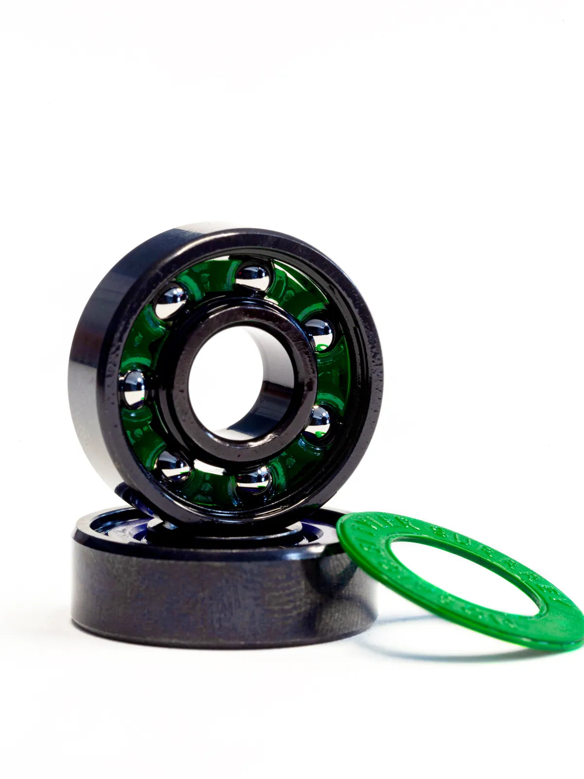 Roulements de skate Mosaic Super 1 Tyler Surrey Abec 7 Black Black Bearings , vue detail roulement