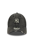 Casquettes New era Acid Wash Denim 9Forty Neyyan  Blk Black, vue de face
