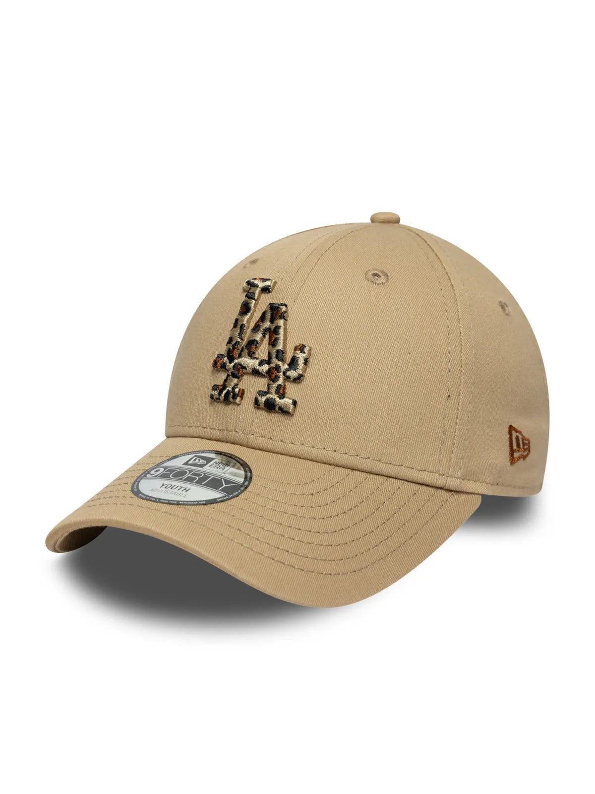 Casquettes New era Chyt Animal Infill 9Forty Losdod  Cam Light Beige, vue de 3/4 gauche