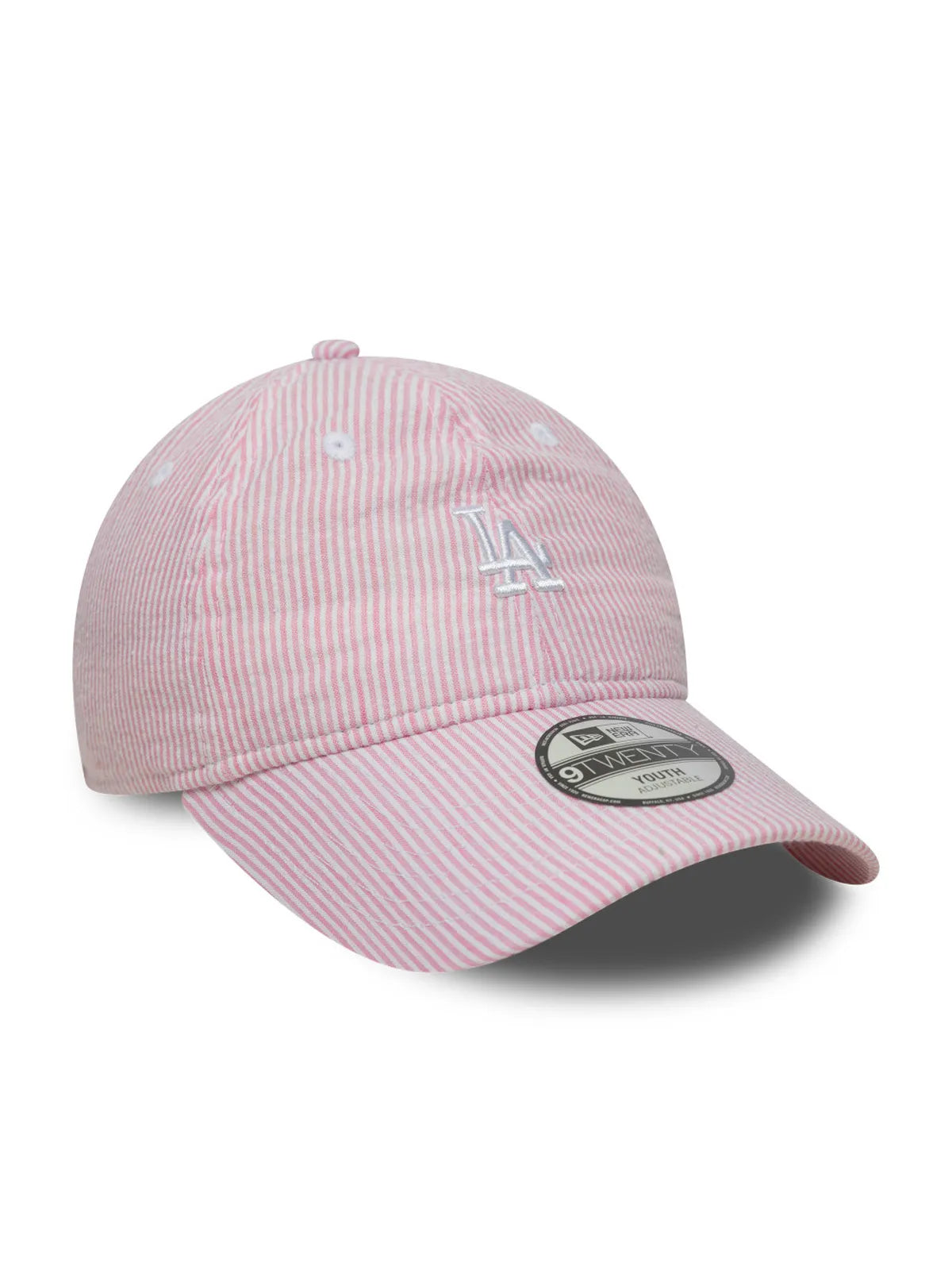 Casquettes New era Chyt Seersucker 9Twenty Losdod  Pkr Pastel Pink, vue de 3/4 droite