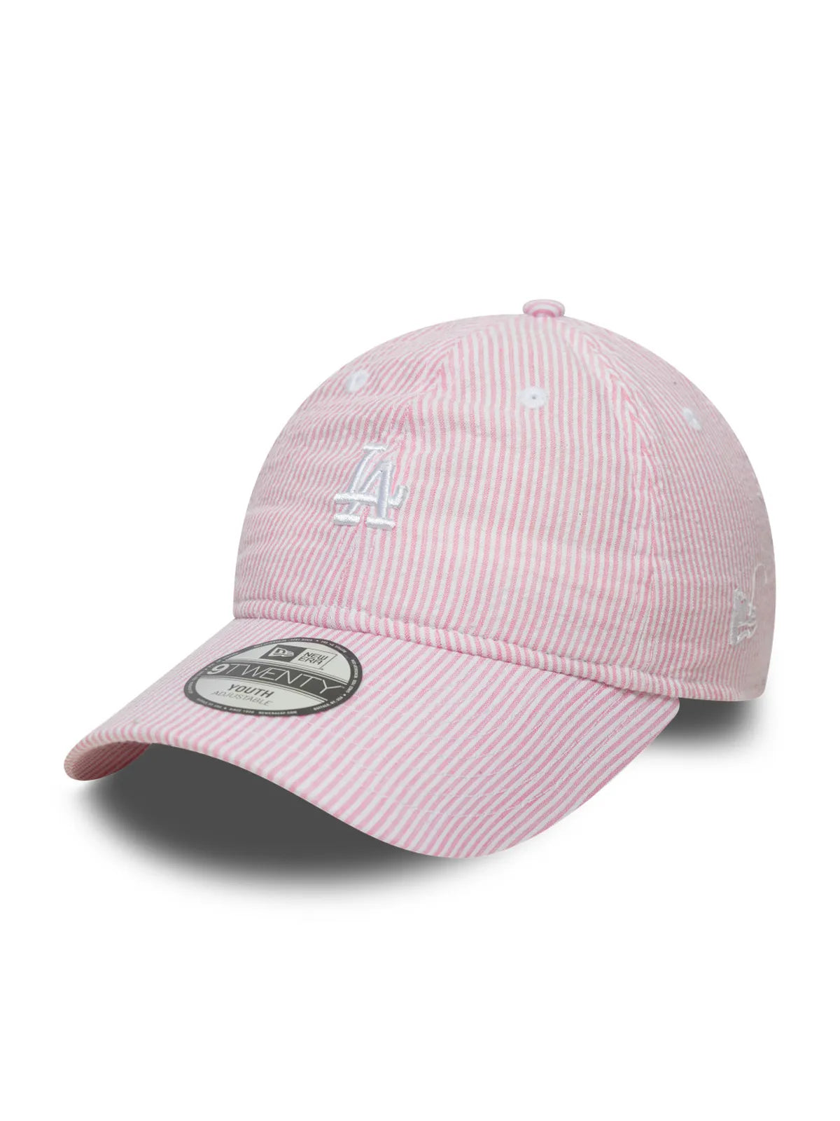 Casquettes New era Chyt Seersucker 9Twenty Losdod  Pkr Pastel Pink, vue de 3/4 gauche