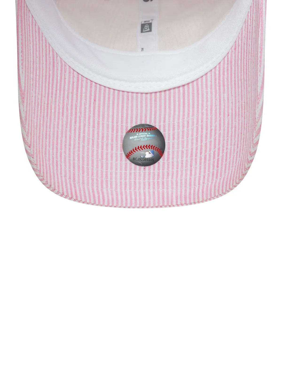 Casquettes New era Chyt Seersucker 9Twenty Losdod  Pkr Pastel Pink, vue de dessous, visière