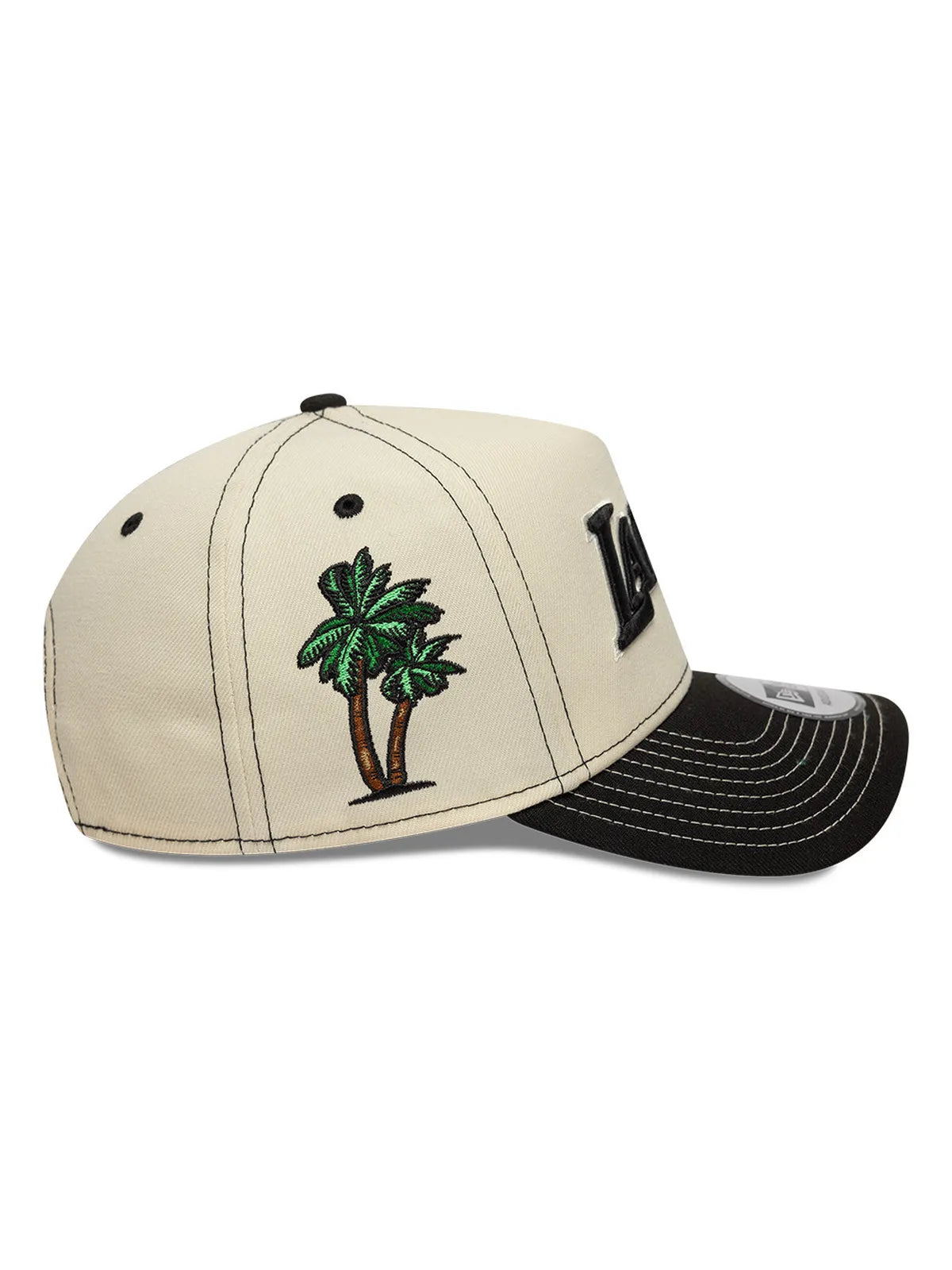 Casquettes New era City Icon Eframe Loslak  Ltcblk Light Beige, vue coté droit