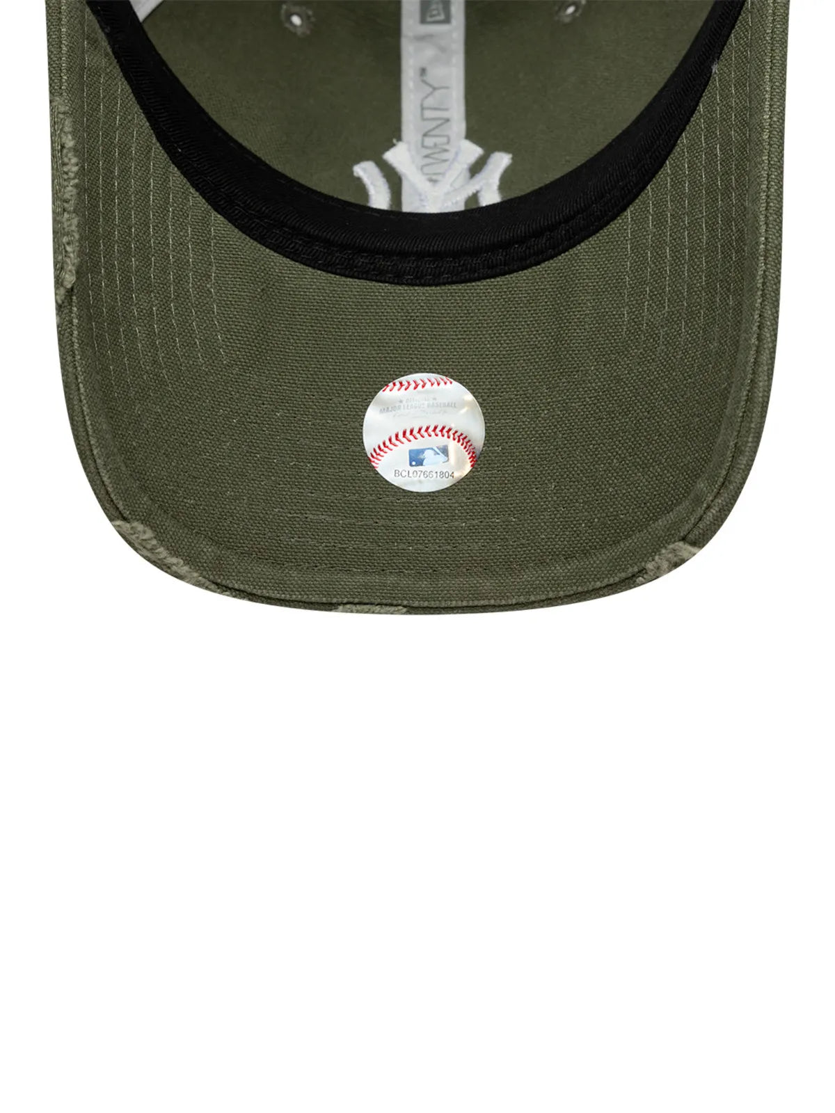 Casquettes New era Cotton Canv 9Twenty Trucker Neyyan  Nov Green Med, vue de dessous, visière