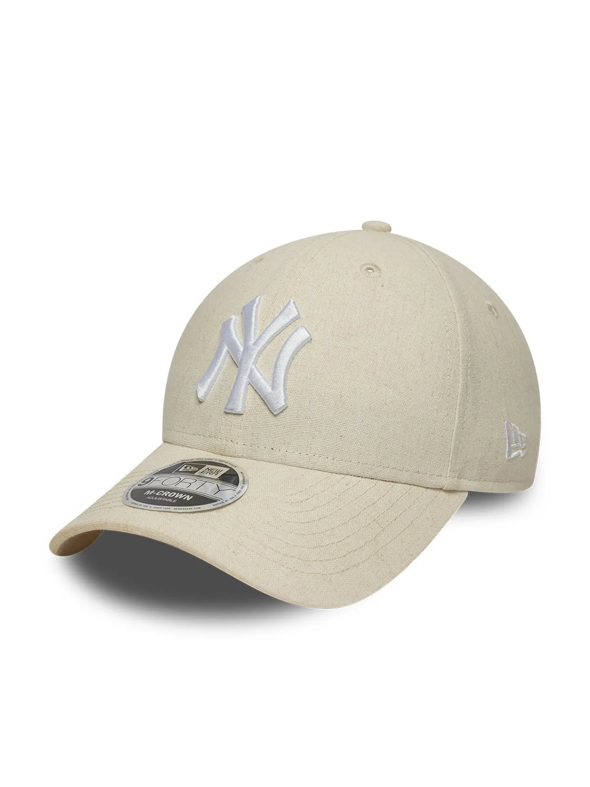 Casquettes New era Linen 9Forty Mc Neyyan  Stn Light Beige, vue de 3/4 gauche