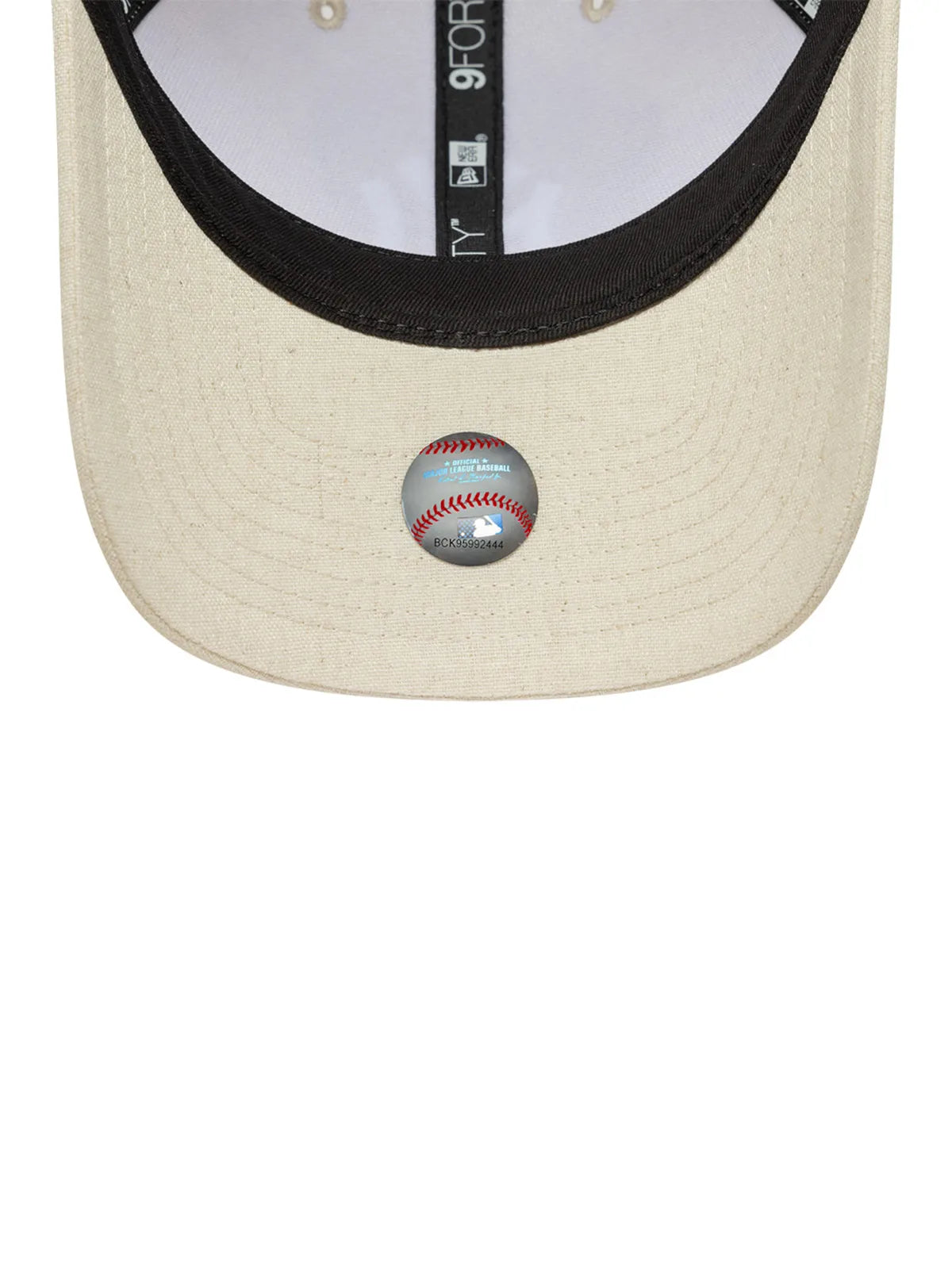 Casquettes New era Linen 9Forty Mc Neyyan  Stn Light Beige, vue de dessous, visière