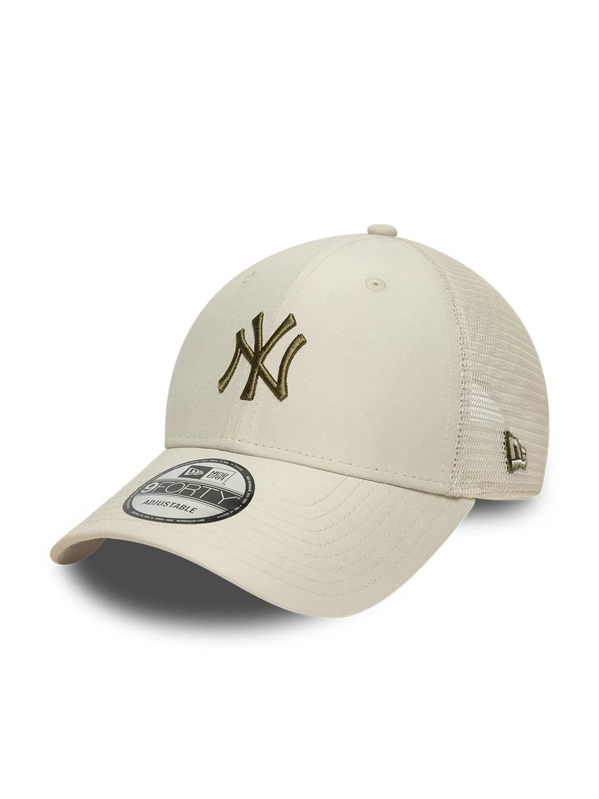 Casquettes New era Midi Homefield 940 Trukr Neyyan  Stnnov Light Beige, vue de 3/4 gauche