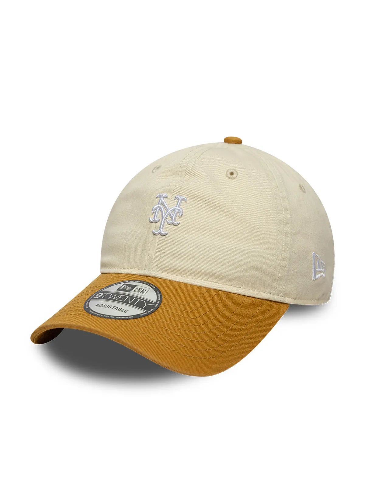 Casquettes New era Mini Washed Contrast 920 Neymet  Ltcdoc Light Beige, vue de 3/4 gauche