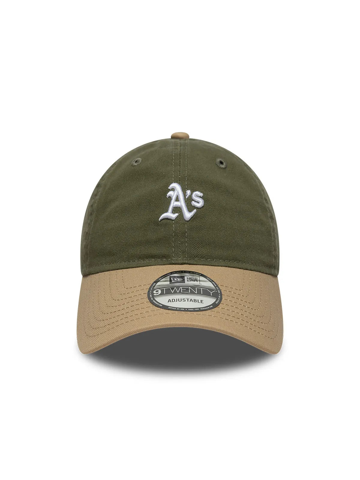 Casquettes New era Mini Washed Contrast 920 Oakath  Novcam Green Med, vue de face
