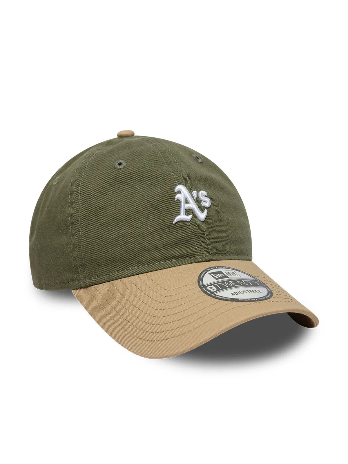 Casquettes New era Mini Washed Contrast 920 Oakath  Novcam Green Med, vue de 3/4 droite