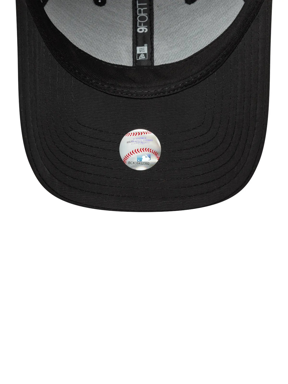 Casquettes New era Mlb Recycled Midi 9Forty Neyyan  Blkwhi Black, vue de dessous, visière