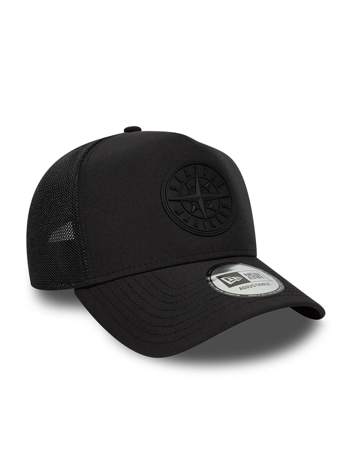 Casquettes New era Mlb Sport Trucker Seamar  Blk Black, vue de 3/4 droite