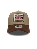 Casquettes New era Ne Patch Suede Eframe Newera  Cambrs Light Beige, vue de face