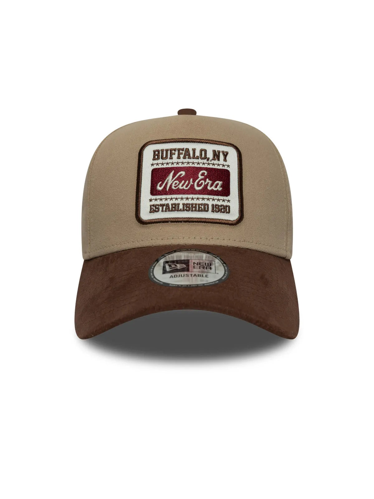 Casquettes New era Ne Patch Suede Eframe Newera  Cambrs Light Beige, vue de face