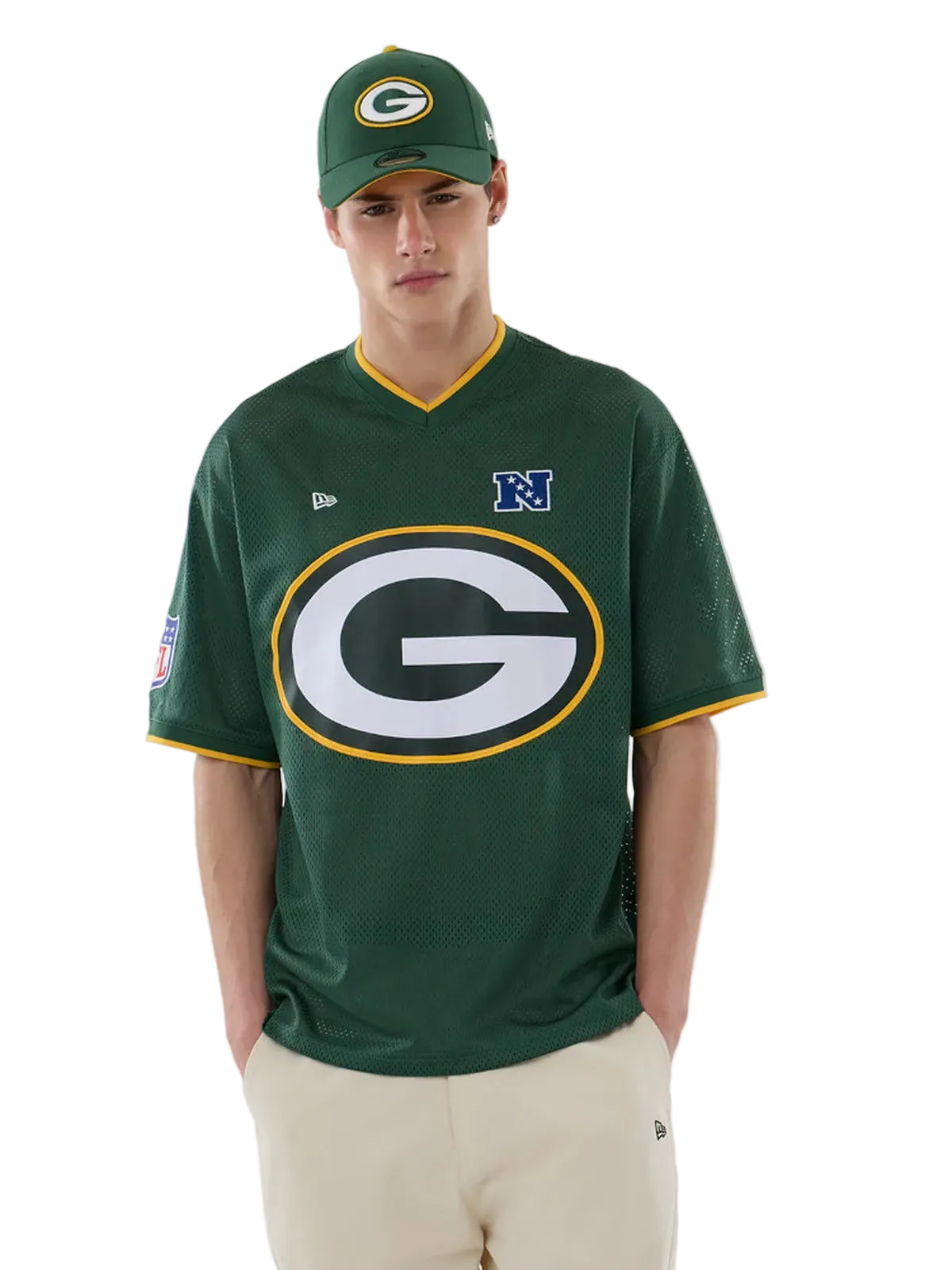 Teeshirts New era Nfl Mesh Os Tee Grepac  Cig Cig, vue porté avant
