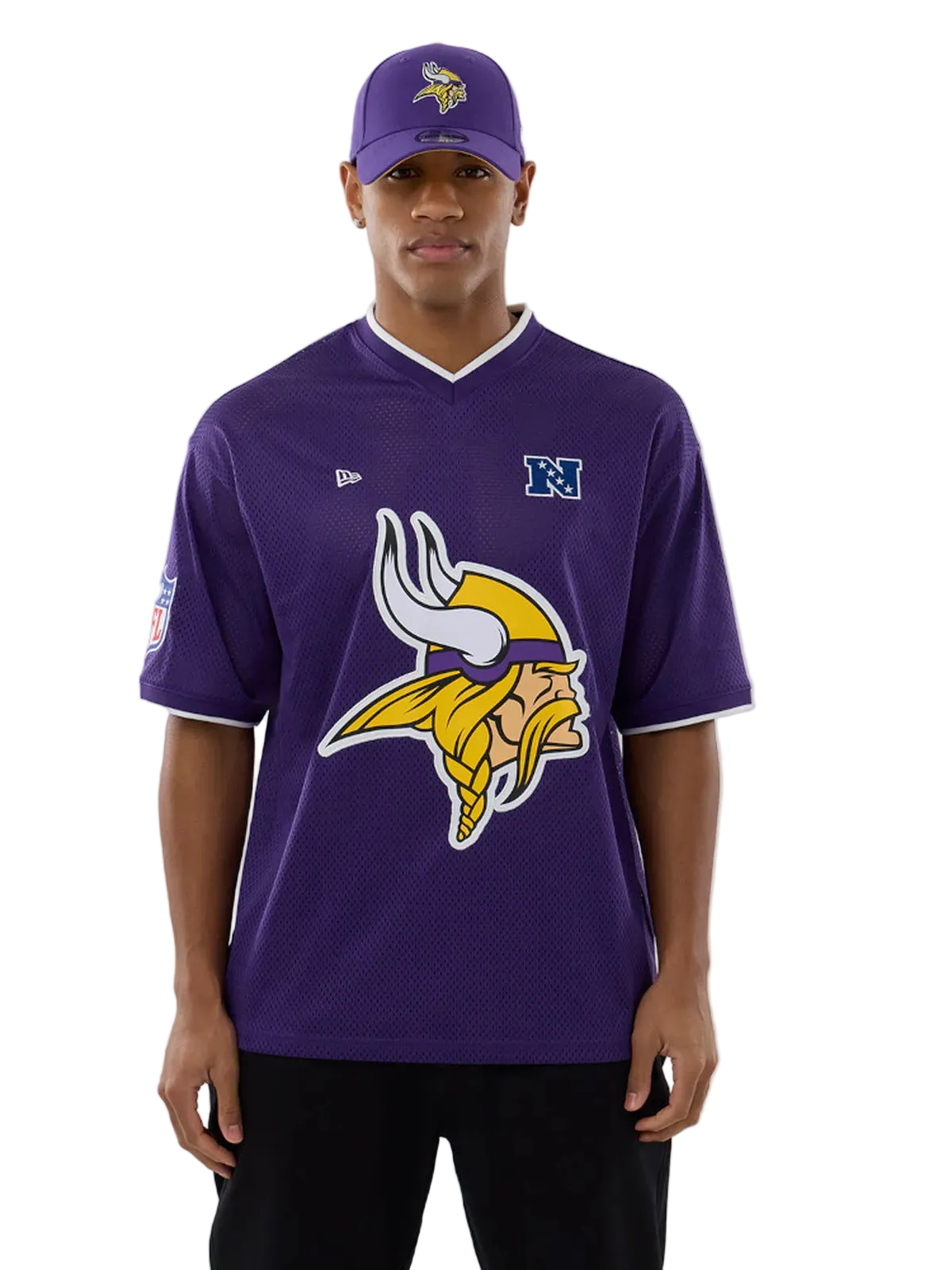 Teeshirts New era Nfl Mesh Os Tee Minvik  Trp Trp, vue porté avant