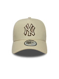 Casquettes New era Outline Ef Trucker Neyyan  Ltcchs Light Beige, vue de face
